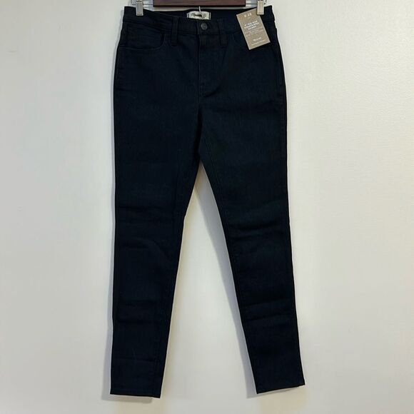 Madewell Denim - Madewell 9" Mid-Rise Roadtripper‎ Skinny Jeans Size 28 Black NWT